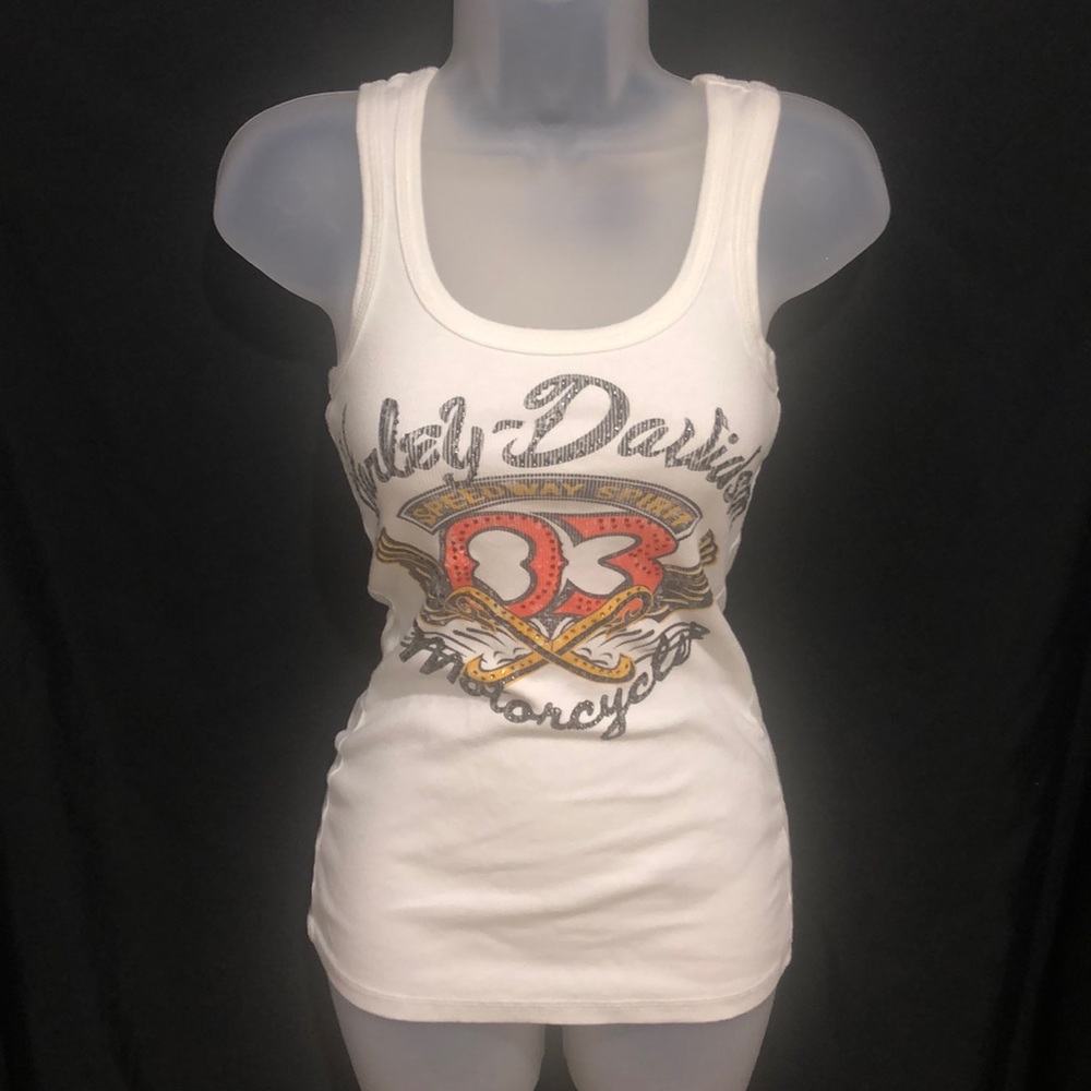 Harley Davidson Rhinestone Tank